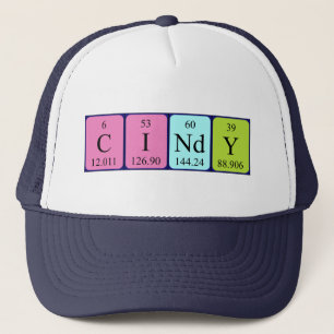 Cindy Peridy bord namn hat Keps