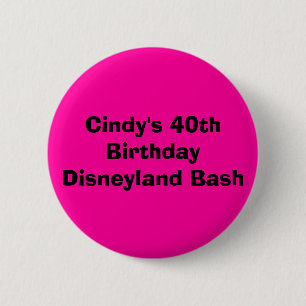 Cindys 40th födelsedagDisneyland våldsamt slag Knapp