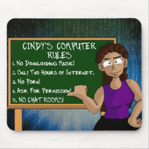 Cindys dator härskar Mousepad Musmatta