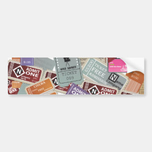 Cinema Biljett hän Bildekal