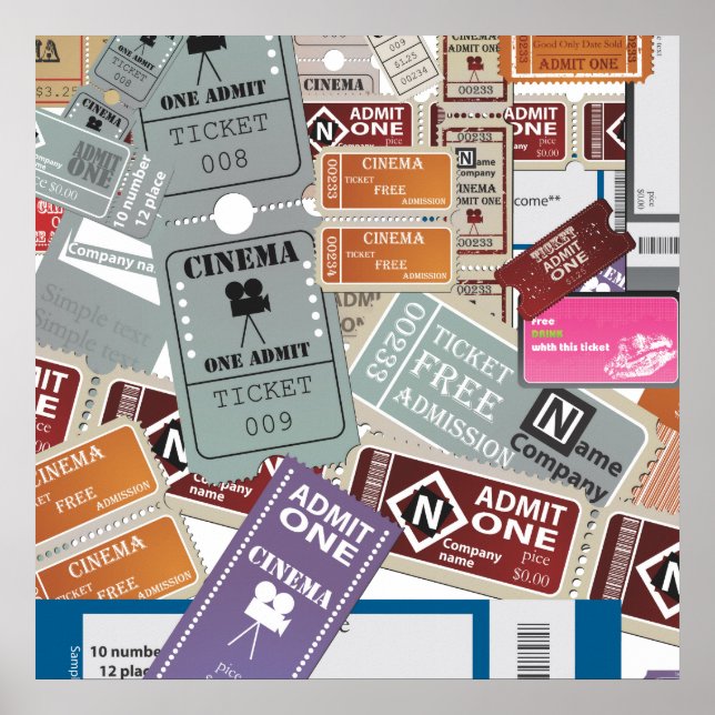 Cinema Biljett hän Poster (Framsidan)