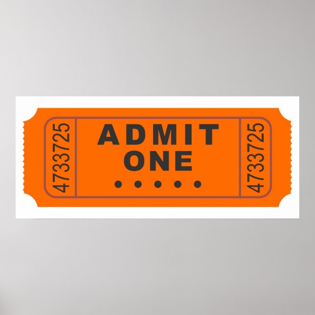 Cinema Biljett Poster (Framsidan)