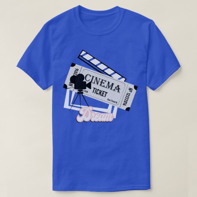 Cinema Dreams Nostalgia T Shirt (Design framsida)