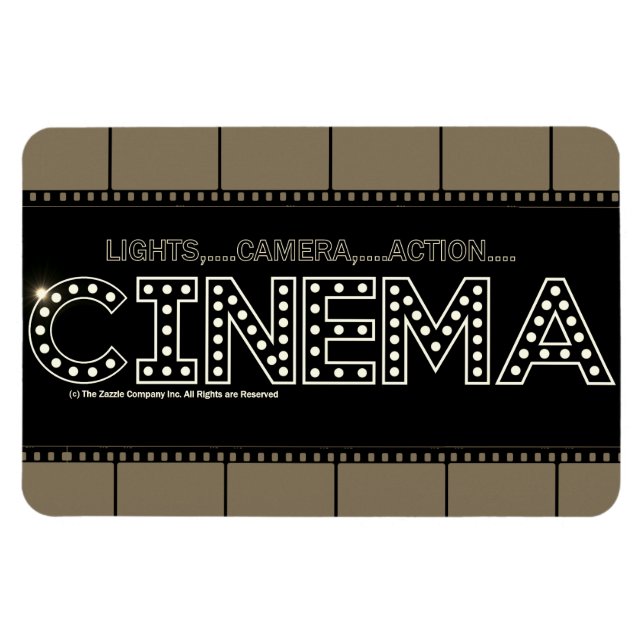 *CINEMA* Flexibel magnet (Horisontell)