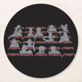 Cinema hall of fame underlägg papper rund