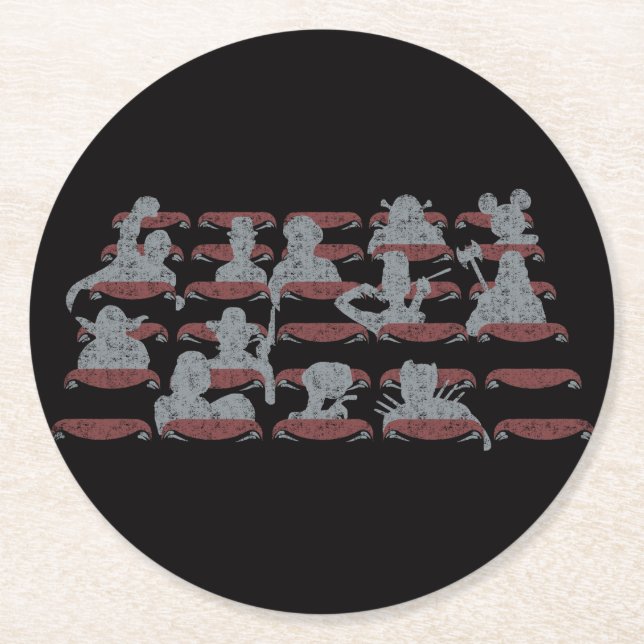 Cinema hall of fame underlägg papper rund (Framsidan)