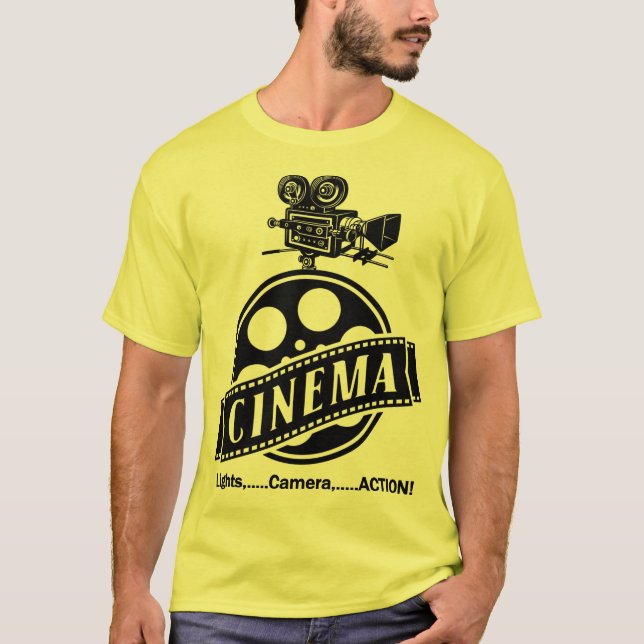 CINEMA Logotyp & Grafik T-Shirt (Framsida)