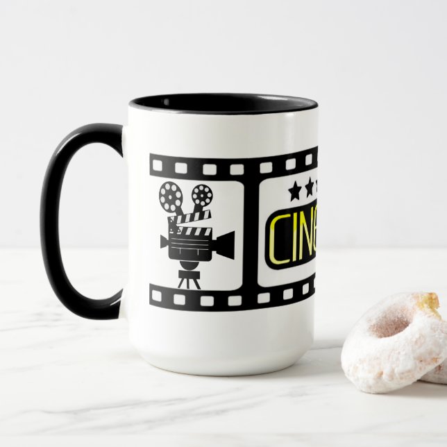 *CINEMA* Logotyp Mugg  (Med munk)