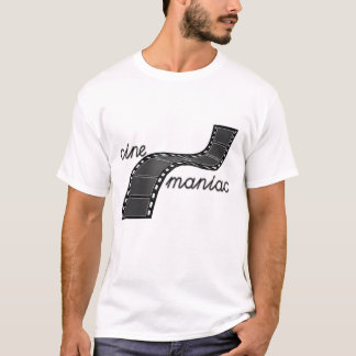 Cinemaniac med filmar remsan tee shirt
