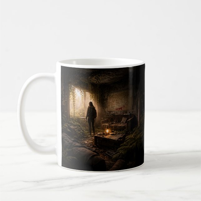 Cinematic Dystopian Art Coffee Cup Kaffemugg (Vänster)