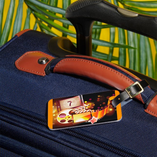 Cinematic Film Reel and Clapperboard Bagagebricka (Skapare uppladdad)