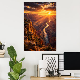 Cinematic Grand Canyon Arizona Solnedgång Poster