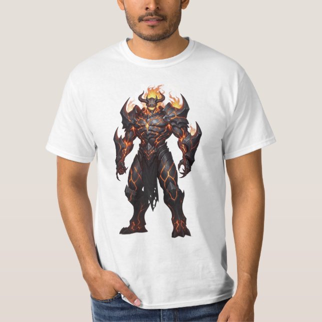 Cinematic Obsidian Armor T-Shirt (Framsida)