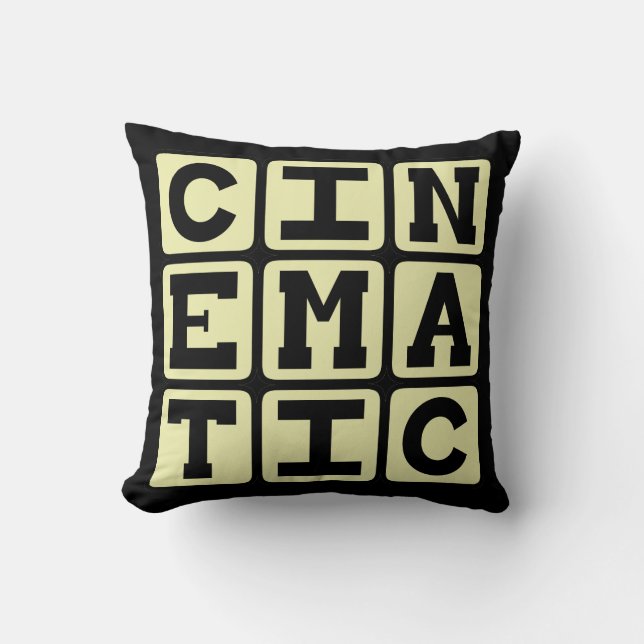 Cinematic, som en film kudde (Framsida)