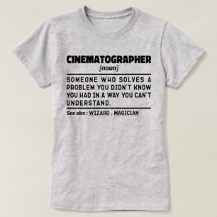 Cinematograf Noun Film Camera Operator Coola T Shirt