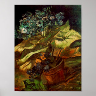 Cineraria in a Flowerpot, Van Gogh Fine Art Poster