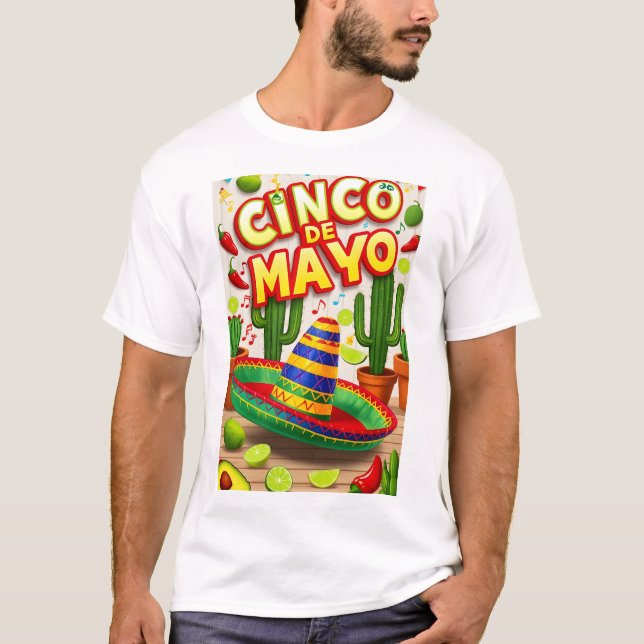 CINKO DE MAYO Tshirt T Shirt (Framsida)