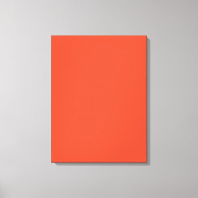 Cinnabar Solid Färg | Klassisk | ELEGANT Canvastryck (Framsida)