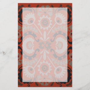 Cinnabar Suzani I Brevpapper