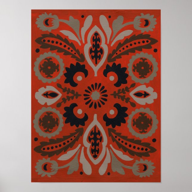 Cinnabar Suzani II Poster (Framsidan)