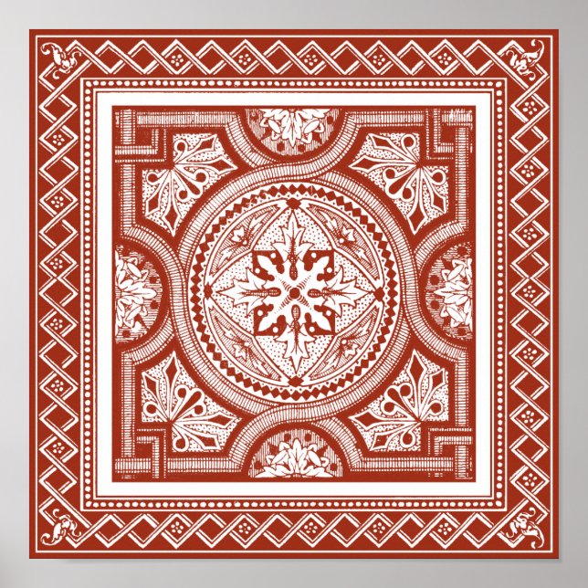 Cinnabar Woodblock IV Poster (Framsidan)