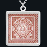 Cinnabar Woodblock IV Silverpläterat Halsband<br><div class="desc">Hemdepartement</div>