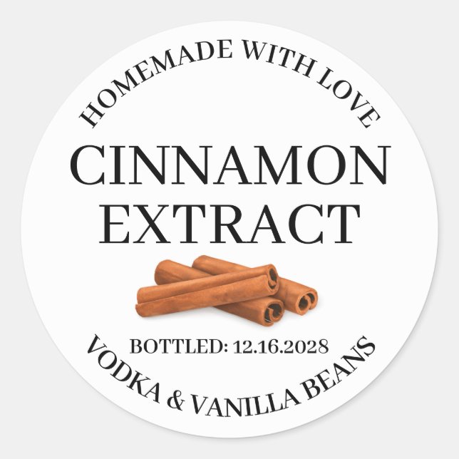 Cinnamo extrakt modern etikett dekal ZVEG_101_01rd (Framsida)
