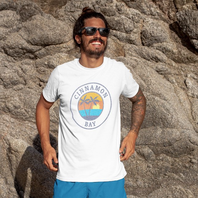 Cinnamon Bay, St. John, Usvi Faded Classic Stil T Shirt (Skapare uppladdad)