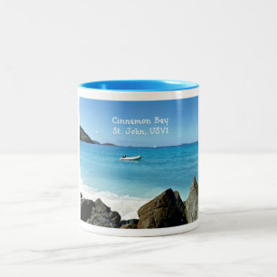 Cinnamon Bay, St John USVI Två-Tonad Mugg