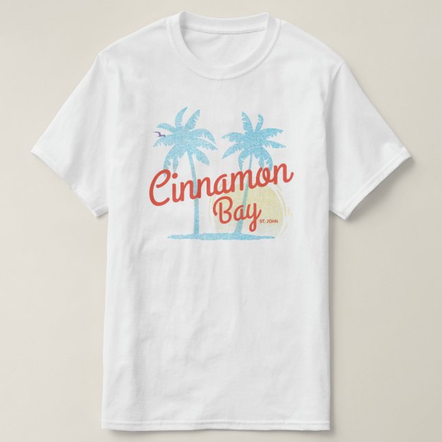 Cinnamon Bay USVI Vintage Strandmode T Shirt (Design framsida)