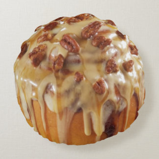 CINNAMON BUN | STICKY BUN SWEET DESSERAR PILLOW RUND KUDDE