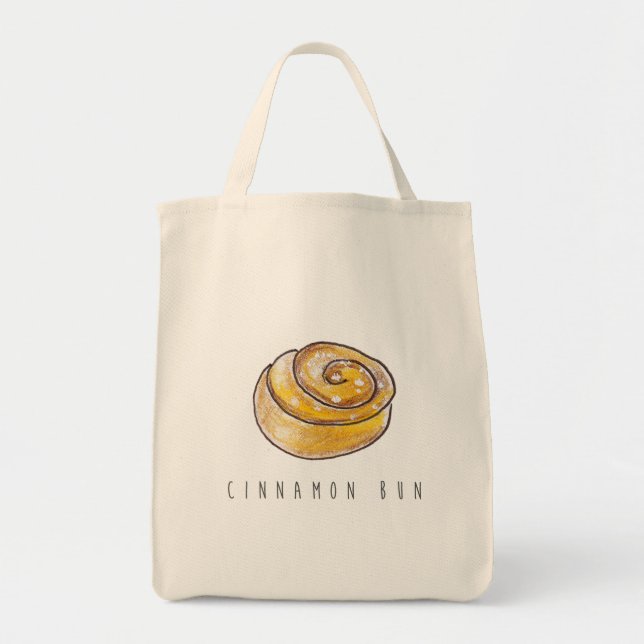 Cinnamon Bun swedisch Kanelbulle Funny  Tygkasse (Framsidan)