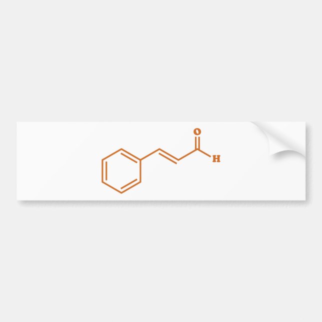 Cinnamon Cinnamaldehyde Molecular Chemical Formula Bildekal (Framsidan)