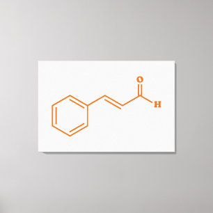 Cinnamon Cinnamaldehyde Molecular Chemical Formula Canvastryck
