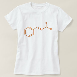 Cinnamon Cinnamaldehyde Molecular Chemical Formula T Shirt