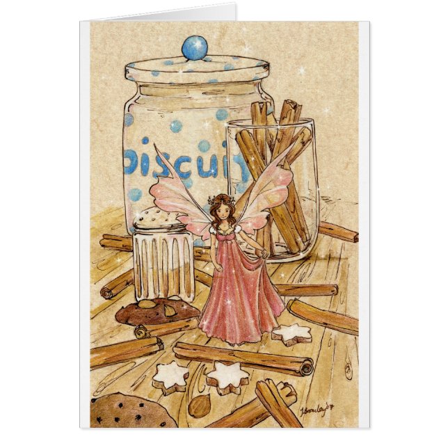 Cinnamon Fairy Hälsningskort (Framsidan)