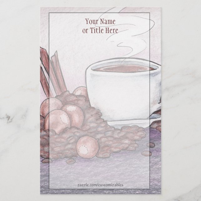 Cinnamon Hazelnut Stationery Brevpapper (Framsida)