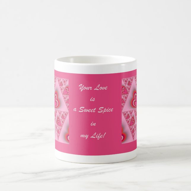 Cinnamon Hearts Abstrakt Mugg (Center)