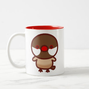 Cinnamon Java Sparrow Två-Tonad Mugg