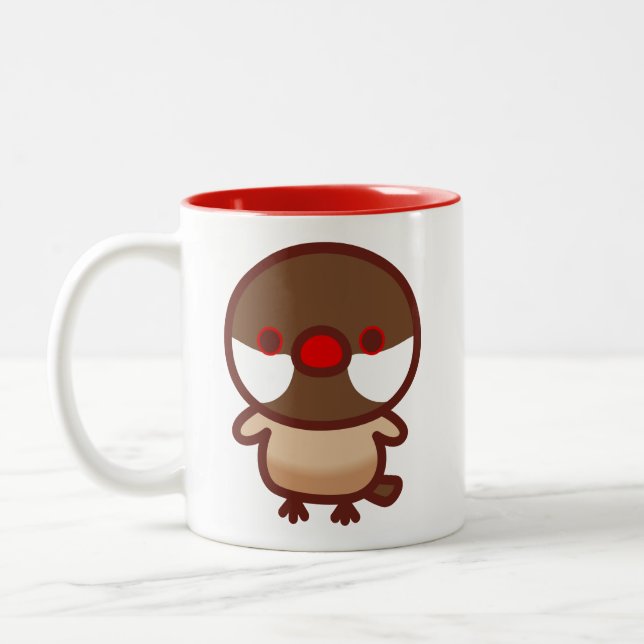 Cinnamon Java Sparrow Två-Tonad Mugg (Vänster)
