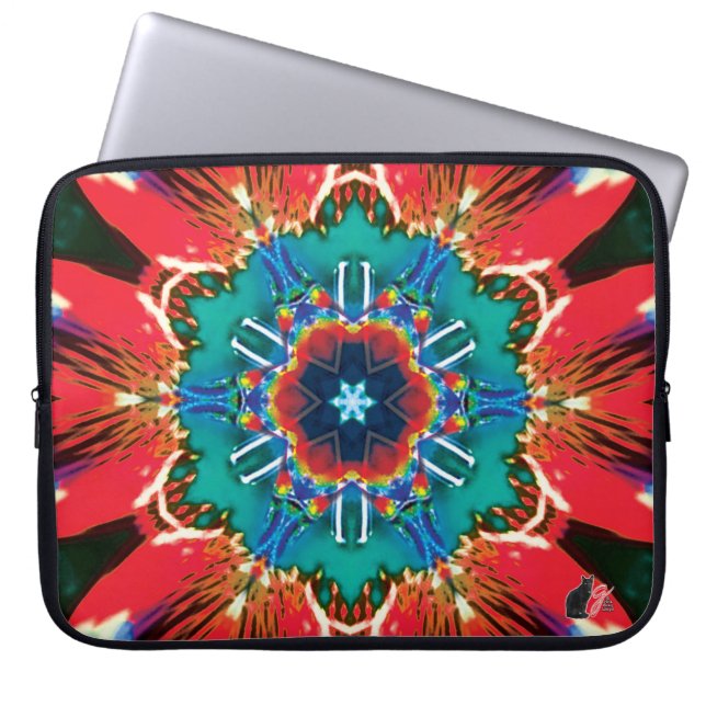 Cinnamon Kaleidoscope Laptop Sleeve (Framsidan)
