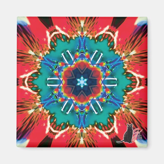 Cinnamon Kaleidoscope Magnet (Framsidan)