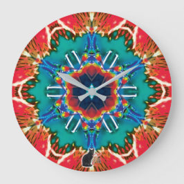 Cinnamon Kaleidoscope Stor Klocka