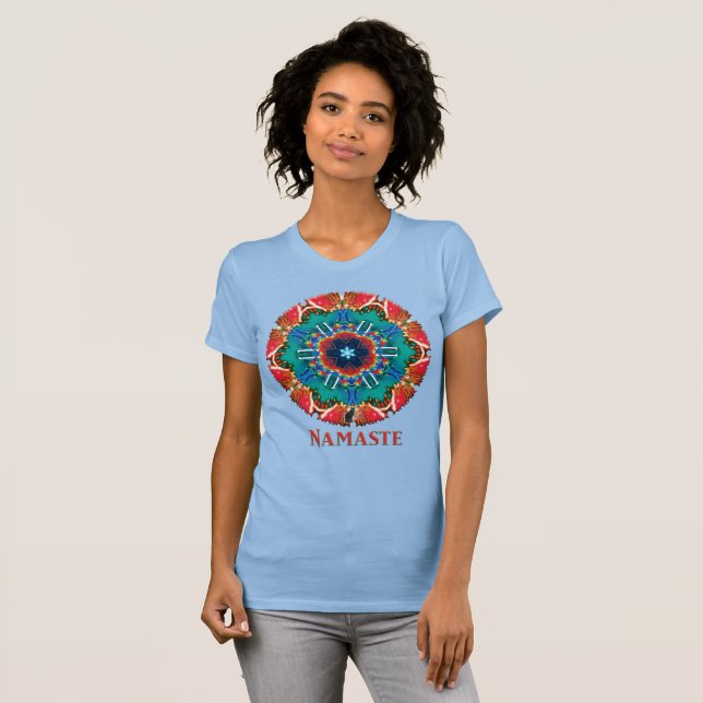 Cinnamon Namaste Kaleidoscope T-shirt (Hel framsida)