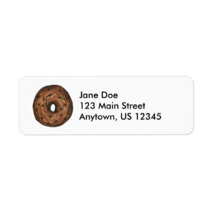 Cinnamon Raisin Bagel Bagels Breakfast Labels Returadress Etikett