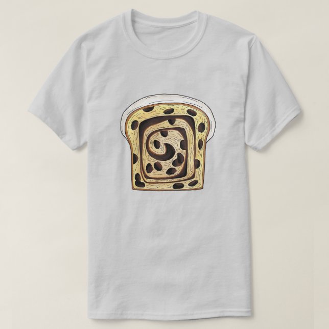 Cinnamon Raisin Bread Loaf Baking Bread T Shirt (Design framsida)