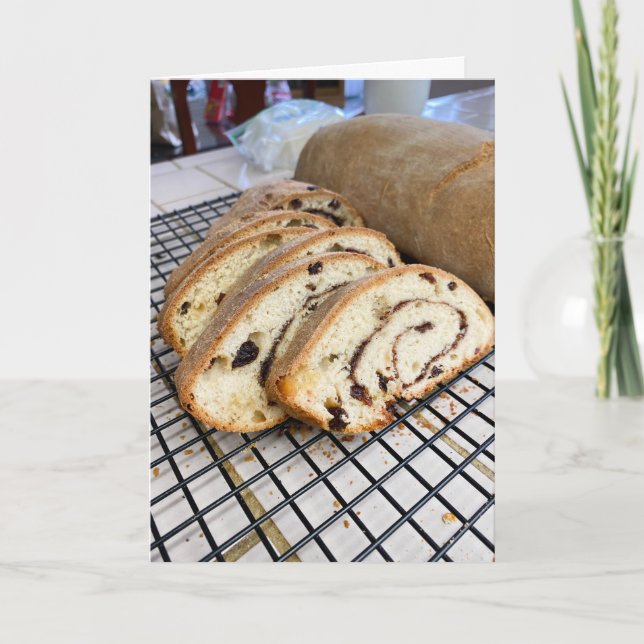 Cinnamon Raisin Bread Tack Kort (Framsida)