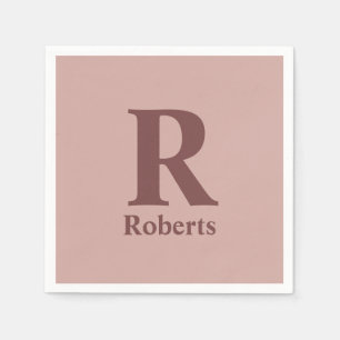 Cinnamon Ro Initial/First/Family Namn Pappersservett