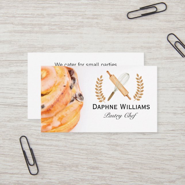 Cinnamon Roll | Baker | Restaurant Visitkort (Fram/Back In Situ)