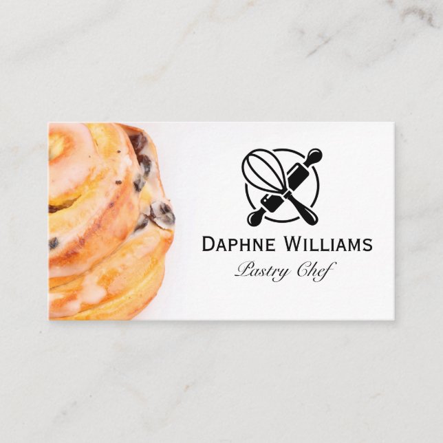 Cinnamon Roll | Baking Tools Visitkort (Framsida)